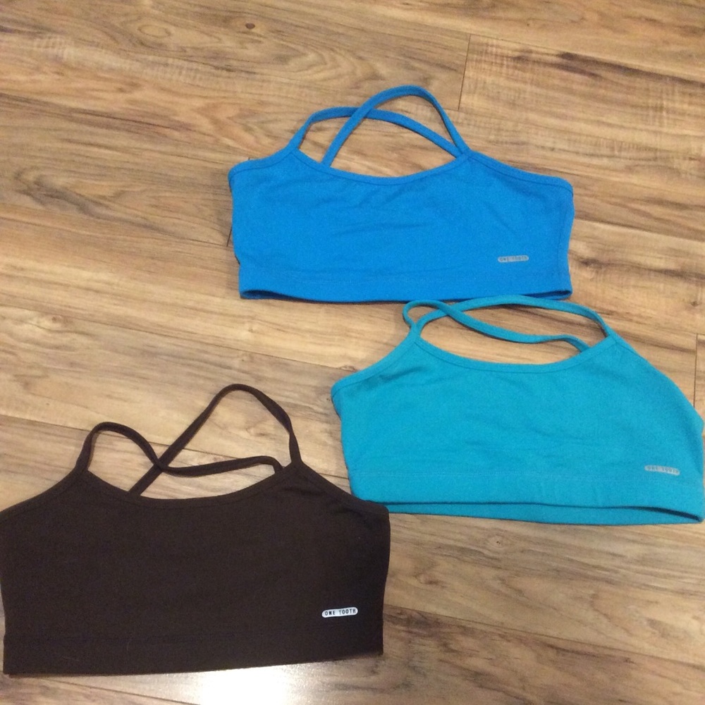 3 Onetooth sports bras XL